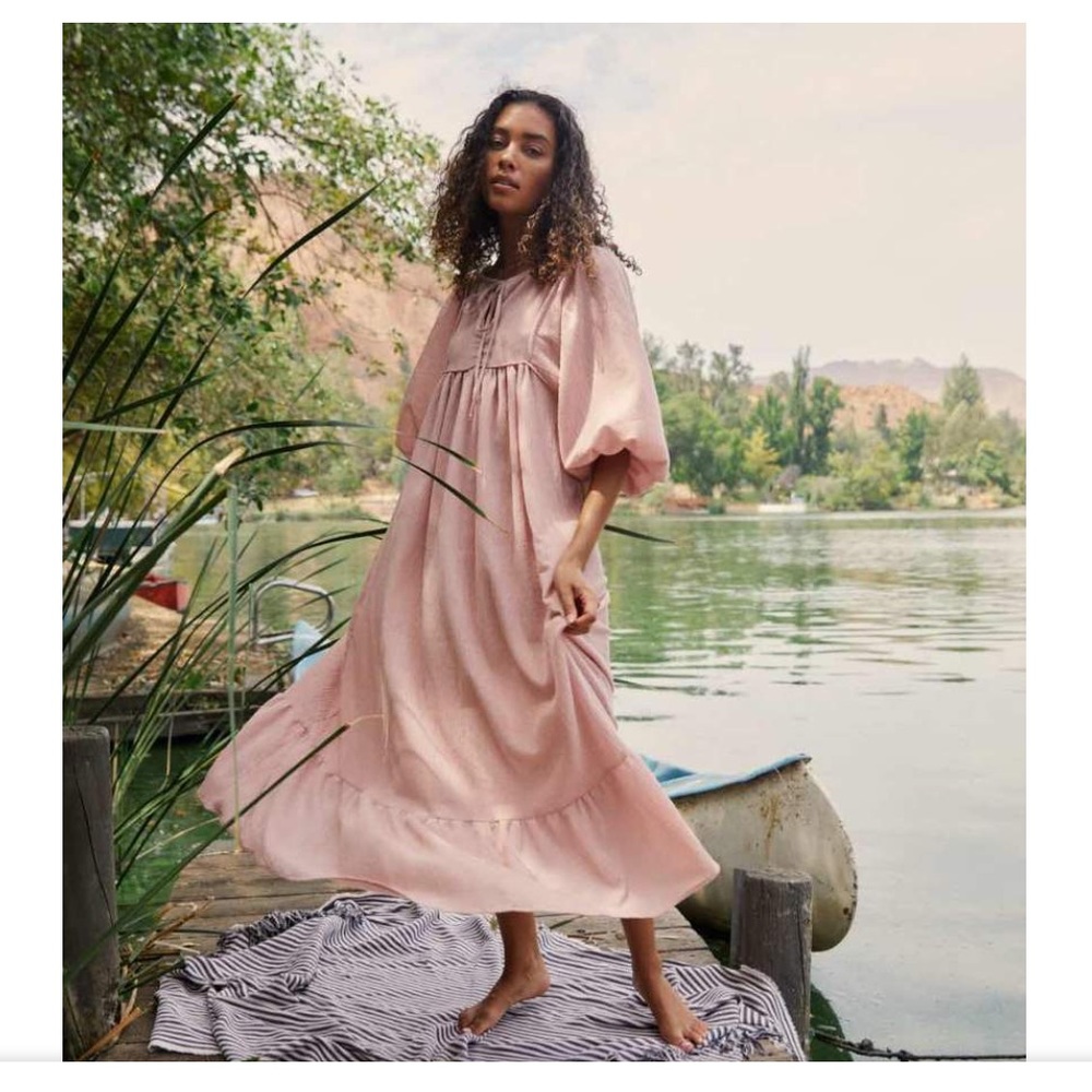 Paisley Dress in Honeysuckle